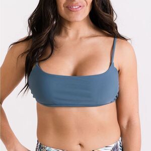 NWT: Scoop Bikini Swim Top in Jade